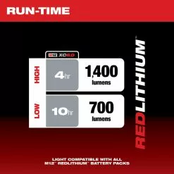 Tools & Equipment Milwaukee 2132-20 M12 12V 1,400-Lumen Dual Power Tower Light - Bare Tool