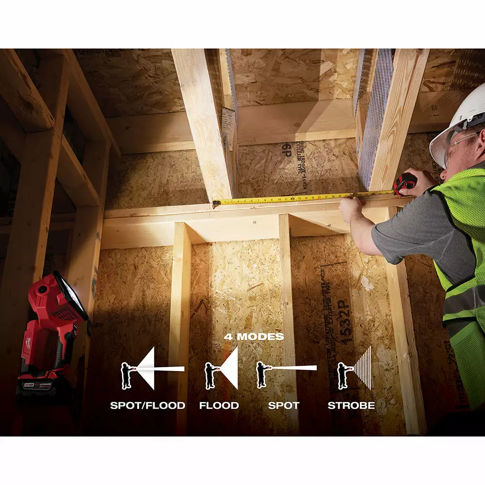 Milwaukee 2354-20 M18 18V LED Cordless Portable Compact Search Light - Bare Tool Tools & Equipment 7 Milwaukee 2354-20 M18 18V LED Cordless Portable Compact Search Light - Bare Tool Tools & Equipment