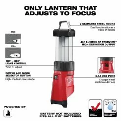 Milwaukee 2362-20 M12 12V Led Lantern/Flood Light - Bare Tool Tools & Equipment