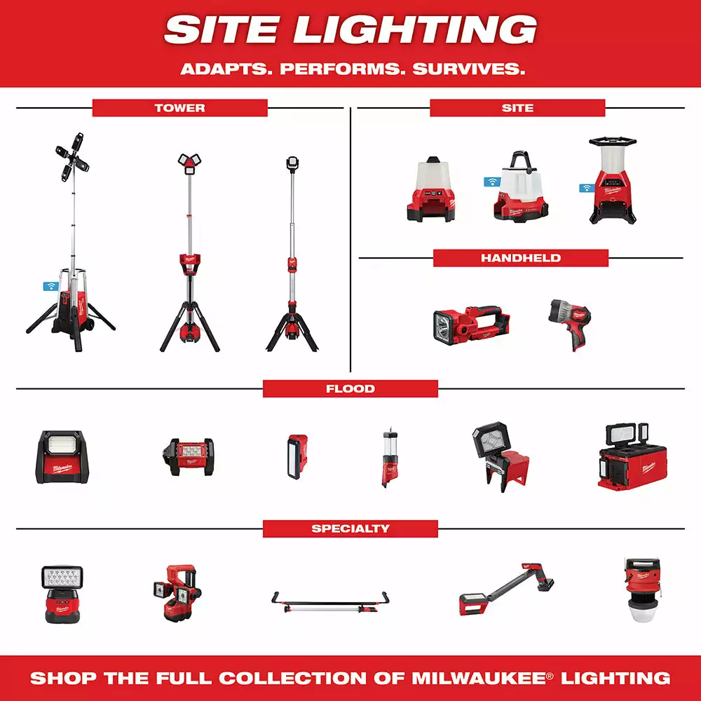 Tools & Equipment Milwaukee 2364-20 M12 12V Rover LED Cordless Compact Flood Light - Bare Tool 13 Tools & Equipment Milwaukee 2364-20 M12 12V Rover LED Cordless Compact Flood Light - Bare Tool