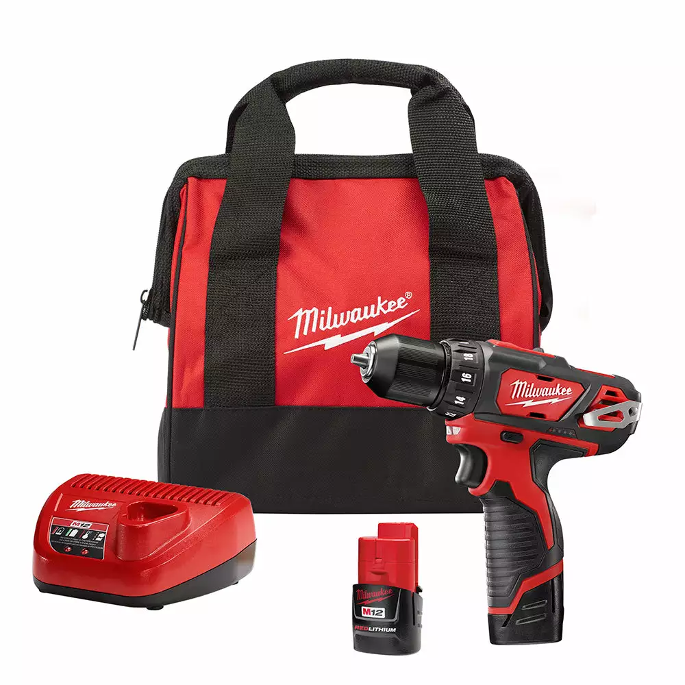 Tools & Equipment Milwaukee 2407-22 M12 12V 3/8" Drill/Driver Kit 3 Tools & Equipment Milwaukee 2407-22 M12 12V 3/8" Drill/Driver Kit