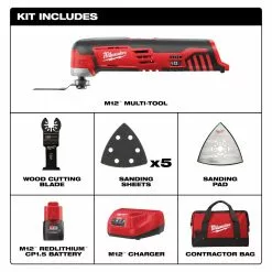 Tools & Equipment Milwaukee 2426-21 M12 12V Lithium-Ion Multi-Tool Kit