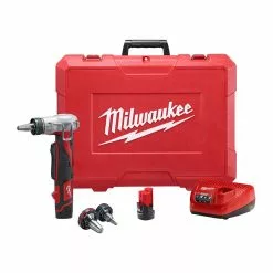 Milwaukee 2432-22 M12 12V Lithium-Ion Propex Expansion Tool Kit Tools & Equipment