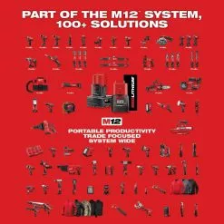 Milwaukee 2445-22MT M12 Cordless Lithium-Ion Oscillating 2 Tool Combo Kit Tools & Equipment 25 Milwaukee 2445-22MT M12 Cordless Lithium-Ion Oscillating 2 Tool Combo Kit Tools & Equipment