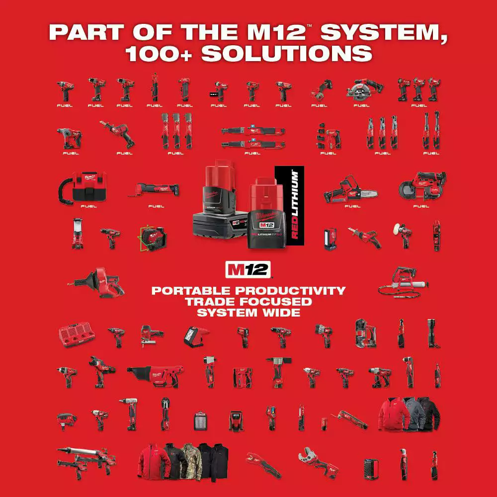 Milwaukee 2445-22MT M12 Cordless Lithium-Ion Oscillating 2 Tool Combo Kit Tools & Equipment 14 Milwaukee 2445-22MT M12 Cordless Lithium-Ion Oscillating 2 Tool Combo Kit Tools & Equipment