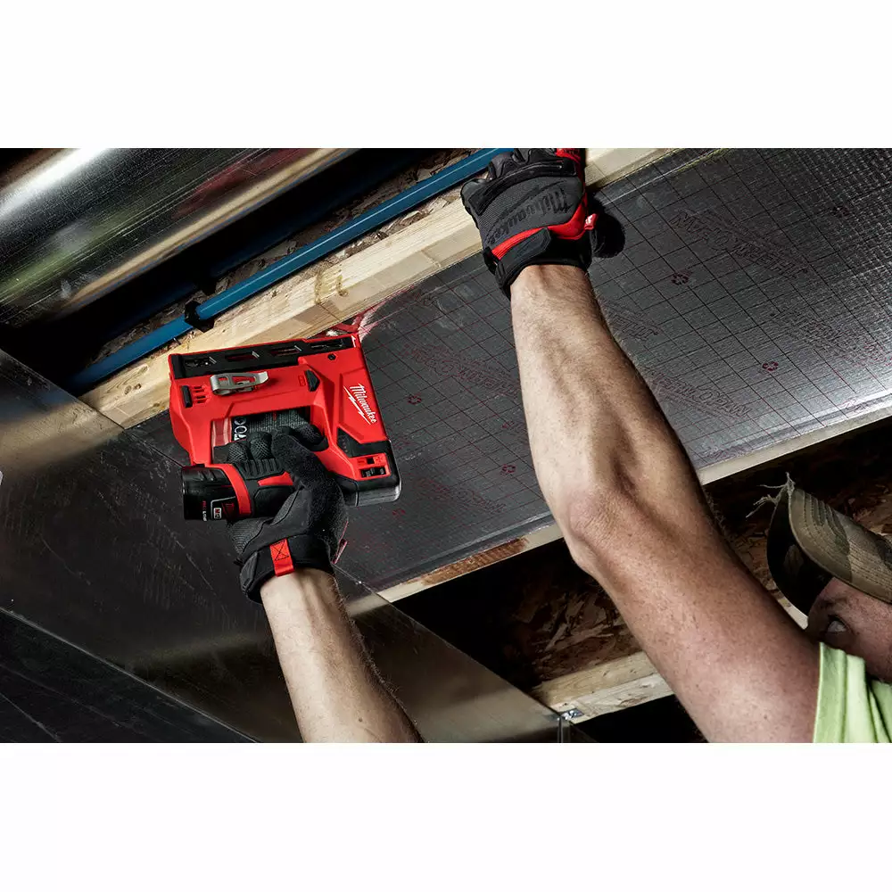 Milwaukee 2447-20 M12 12V 3/8" Cordless Li-Ion Crown Stapler - Bare Tool Tools & Equipment 8 Milwaukee 2447-20 M12 12V 3/8" Cordless Li-Ion Crown Stapler - Bare Tool Tools & Equipment