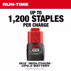 Milwaukee 2448-21 M12 12V Cordless Li-Ion Brushed Cable Stapler Kit Tools & Equipment 23 Milwaukee 2448-21 M12 12V Cordless Li-Ion Brushed Cable Stapler Kit Tools & Equipment