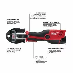 Tools & Equipment Milwaukee 2473-22 M12 12V Force Logic Press Tool Kit