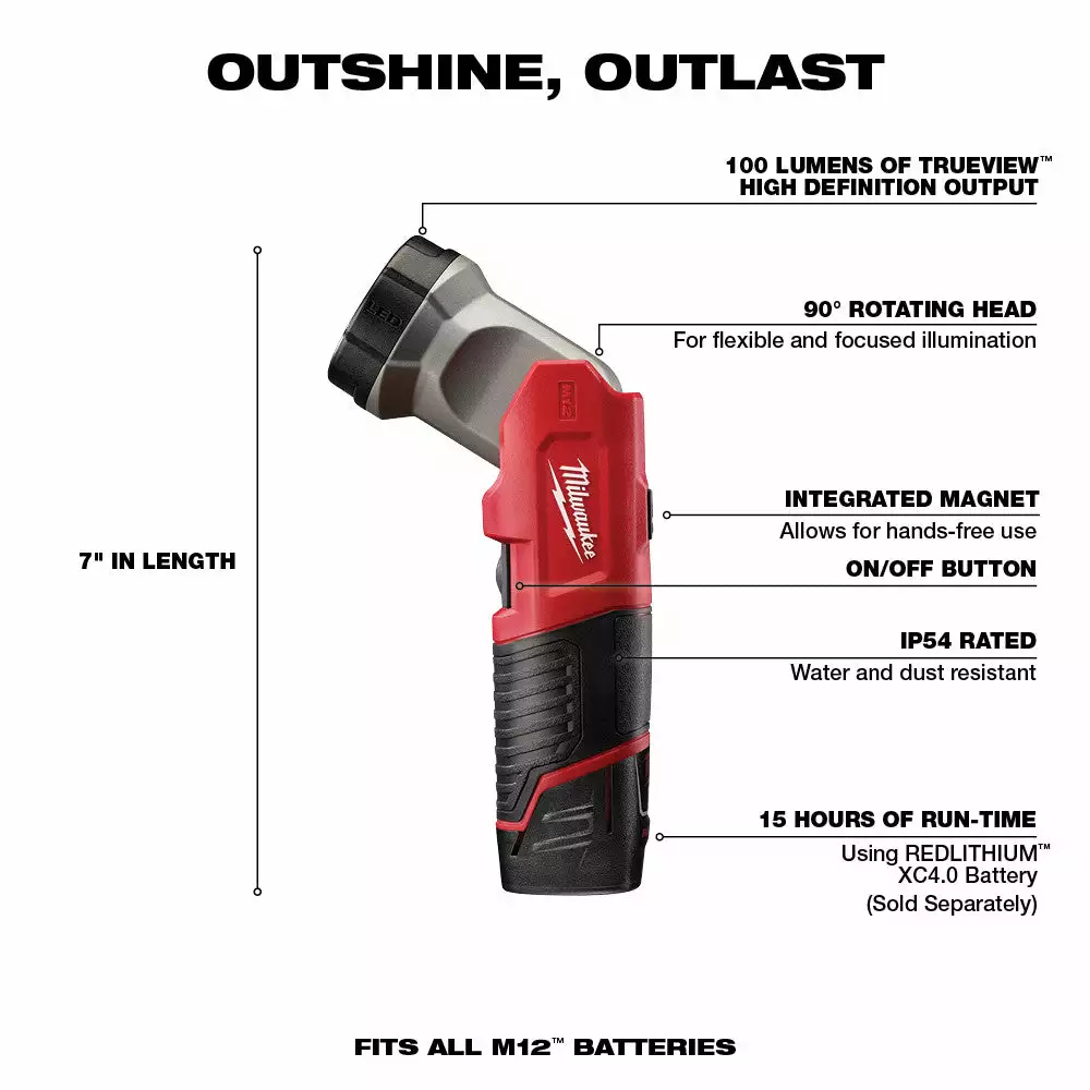 Tools & Equipment Milwaukee 2482-22 M12 12V Cordless Lithium-Ion Screwdriver Flashlight Combo Kit 6 Tools & Equipment Milwaukee 2482-22 M12 12V Cordless Lithium-Ion Screwdriver Flashlight Combo Kit
