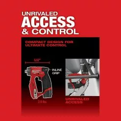 Tools & Equipment Milwaukee 2505-22 M12 FUEL 12V Brushless Installation 4-in-1 Drill/Driver Kit