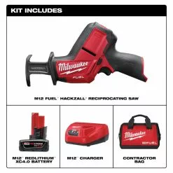 Milwaukee 2520-21XC M12 FUEL 12V HACKZALL Reciprocating Saw Kit