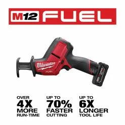 Milwaukee 2520-21XC M12 FUEL 12V HACKZALL Reciprocating Saw Kit 18 Milwaukee 2520-21XC M12 FUEL 12V HACKZALL Reciprocating Saw Kit