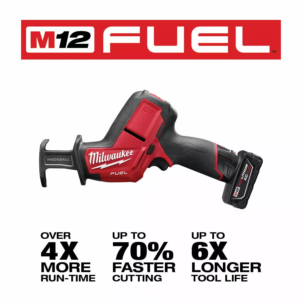 Milwaukee 2520-21XC M12 FUEL 12V HACKZALL Reciprocating Saw Kit 5 Milwaukee 2520-21XC M12 FUEL 12V HACKZALL Reciprocating Saw Kit