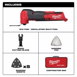 Milwaukee 2526-20 M12 12V Cordless Oscillating Multi-Tool - Bare Tool
