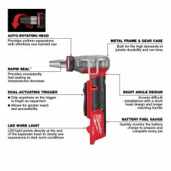 Milwaukee 2532-20 M12 FUEL 12V ProPEX Expander W/ RAPID SEAL Heads - Bare Tool Tools & Equipment