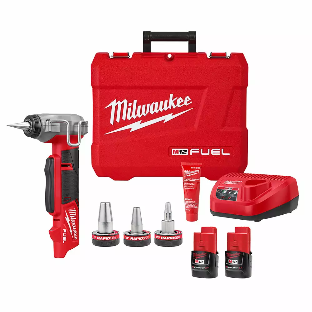 Milwaukee 2532-22 M12 FUEL 12V ProPEX Expander Kit W/RAPID SEAL Expander Heads Tools & Equipment 3 Milwaukee 2532-22 M12 FUEL 12V ProPEX Expander Kit W/RAPID SEAL Expander Heads Tools & Equipment