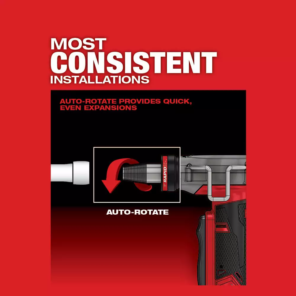 Milwaukee 2532-22 M12 FUEL 12V ProPEX Expander Kit W/RAPID SEAL Expander Heads Tools & Equipment 7 Milwaukee 2532-22 M12 FUEL 12V ProPEX Expander Kit W/RAPID SEAL Expander Heads Tools & Equipment