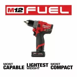Milwaukee 2598-22 M12 FUEL 12V 2-Tool Hammer Drill And Impact Driver Combo Kit