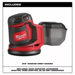 Tools & Equipment Milwaukee 2648-20 M18 18V Cordless Random Orbit Sander - Bare Tool