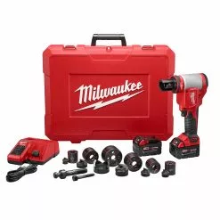Tools & Equipment Milwaukee 2676-22 M18 18V FORCE LOGIC 10T Knockout Tool Kit W/ 1/2