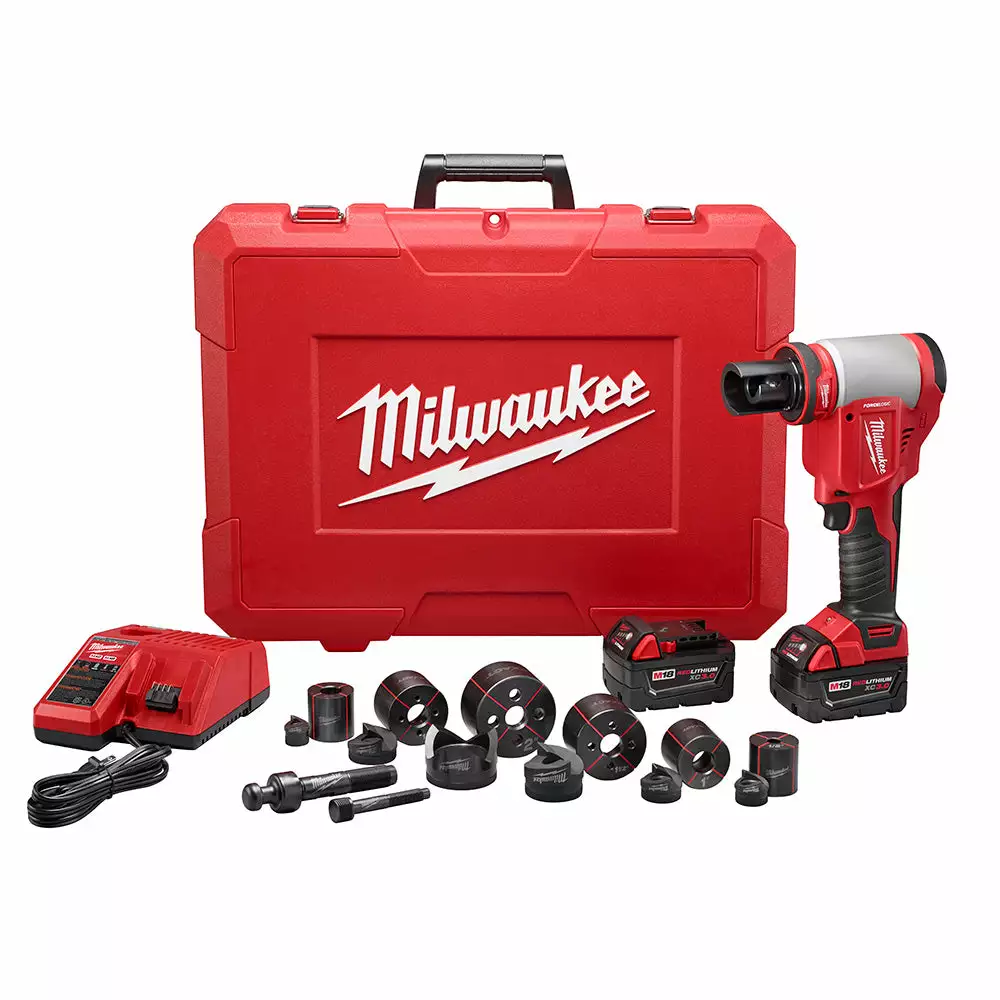 Tools & Equipment Milwaukee 2676-22 M18 18V FORCE LOGIC 10T Knockout Tool Kit W/ 1/2" -2" Capacity 3 Tools & Equipment Milwaukee 2676-22 M18 18V FORCE LOGIC 10T Knockout Tool Kit W/ 1/2" -2" Capacity