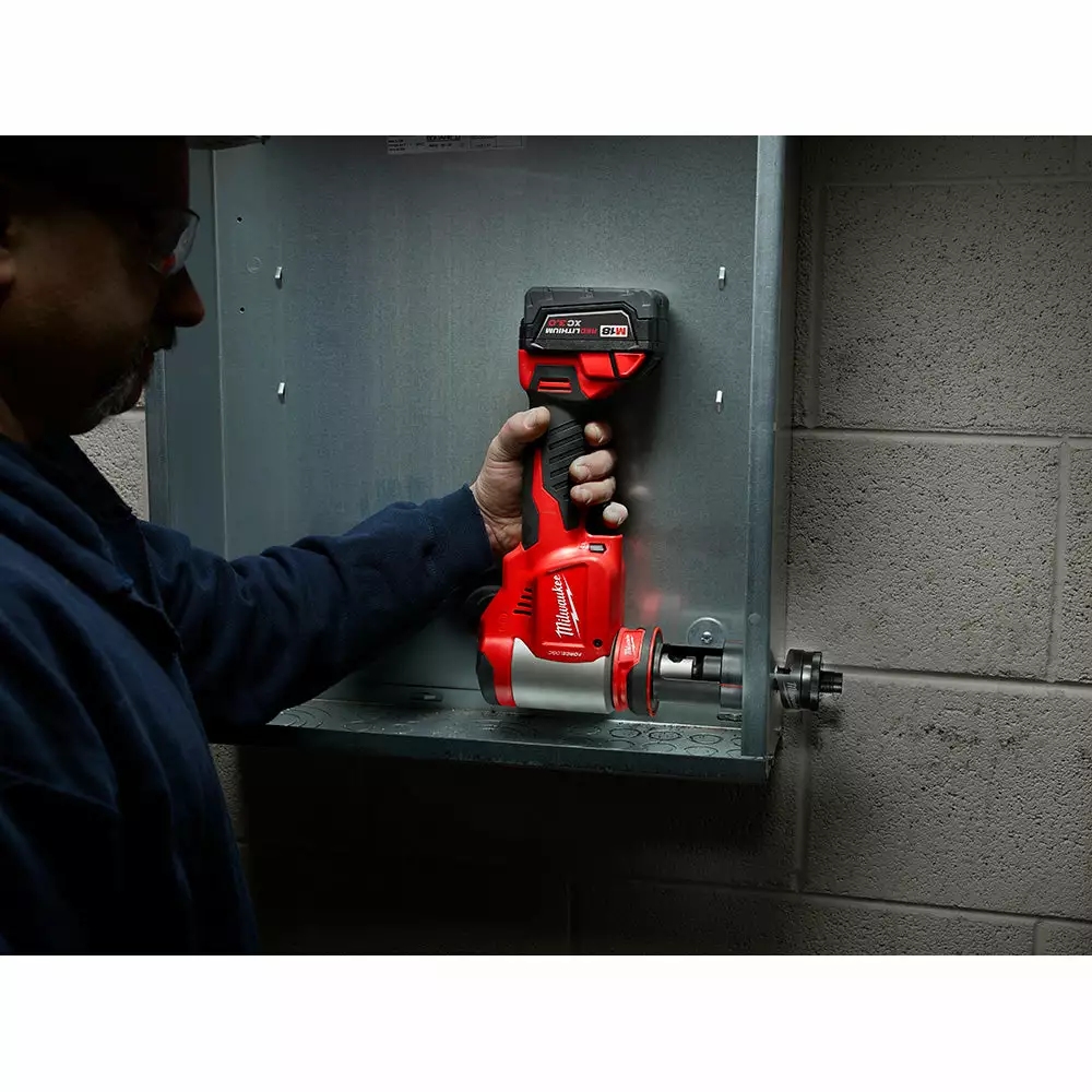 Tools & Equipment Milwaukee 2676-22 M18 18V FORCE LOGIC 10T Knockout Tool Kit W/ 1/2" -2" Capacity 9 Tools & Equipment Milwaukee 2676-22 M18 18V FORCE LOGIC 10T Knockout Tool Kit W/ 1/2" -2" Capacity