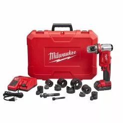 Milwaukee 2677-21 M18 18V FORCE LOGIC 6T Knockout Tool Kit W/ 1/2" - 4" Capacity Tools & Equipment