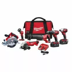 Milwaukee 2696-26 M18 18V Cordless Power Lithium-Ion 6-Tool Combo Kit