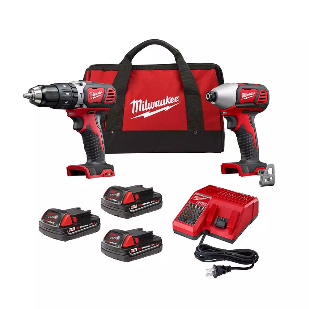 Milwaukee 2697-22CTP M18 18V Cordless Lithium-Ion 2-Tool Drill/Driver Combo Kit 3 Milwaukee 2697-22CTP M18 18V Cordless Lithium-Ion 2-Tool Drill/Driver Combo Kit