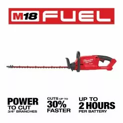 Lawn & Outdoor Power Milwaukee 2726-20 M18 FUEL 18V 24-Inch Ergonomic Hedge Trimmer - Bare Tool