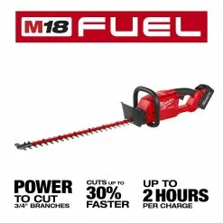 Milwaukee 2726-21HD M18 FUEL 18V 24-Inch Ergonomic Hedge Trimmer Kit Lawn & Outdoor Power