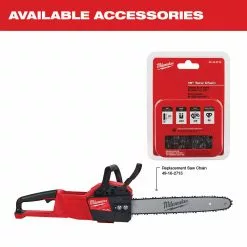 Milwaukee 2727-20 M18 FUEL 18V 16-Inch Cordless Chainsaw - Bare Tool