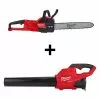 Milwaukee 2727-CB M18 FUEL Cordless Chainsaw / Lead Blower Bundle - Bare Tool
