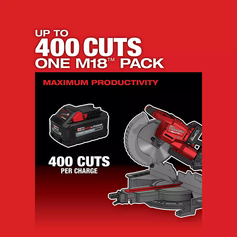 Milwaukee 2734-20 M18 FUEL 18V 10" Dual Bevel Carbide Blade Miter Saw -Bare Tool Tools & Equipment 8 Milwaukee 2734-20 M18 FUEL 18V 10" Dual Bevel Carbide Blade Miter Saw -Bare Tool Tools & Equipment