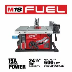 Milwaukee 2736-21HD M18 FUEL 18V 8-1/4-Inch Cordless One-Key Table Saw Kit 18 Milwaukee 2736-21HD M18 FUEL 18V 8-1/4-Inch Cordless One-Key Table Saw Kit