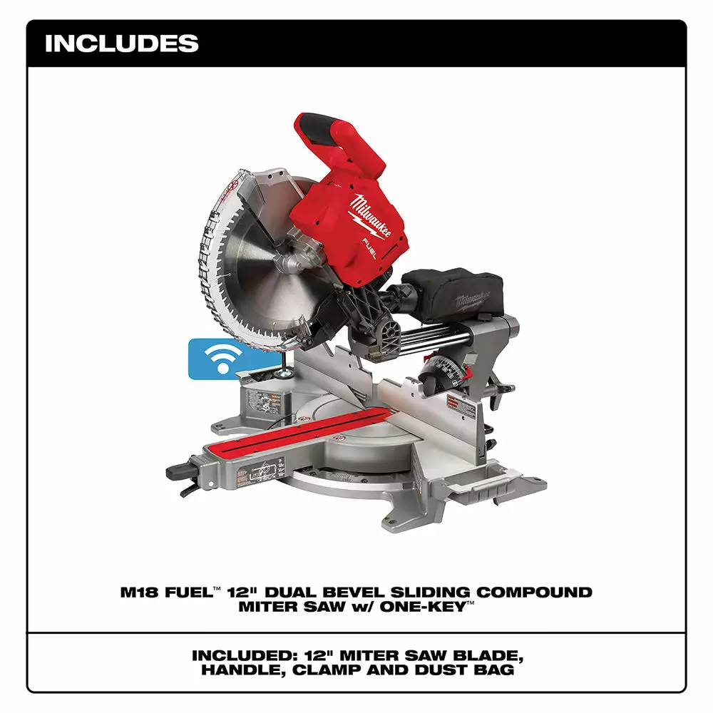 Milwaukee 2739-20 M18 FUEL 18V 12" Dual Bevel Slide Compound Miter Saw-Bare Tool 4 Milwaukee 2739-20 M18 FUEL 18V 12" Dual Bevel Slide Compound Miter Saw-Bare Tool