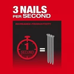 Tools & Equipment Milwaukee 2745-21 M18 FUEL 18V 30 Degree Lithium-Ion Cordless Framing Nailer Kit