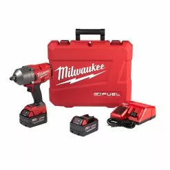 Tools & Equipment Milwaukee 2766-22 M18 FUEL 18V 1/2-Inch High Torque Detent Pin Impact Wrench Kit