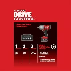 Tools & Equipment Milwaukee 2766-22 M18 FUEL 18V 1/2-Inch High Torque Detent Pin Impact Wrench Kit 18 Tools & Equipment Milwaukee 2766-22 M18 FUEL 18V 1/2-Inch High Torque Detent Pin Impact Wrench Kit
