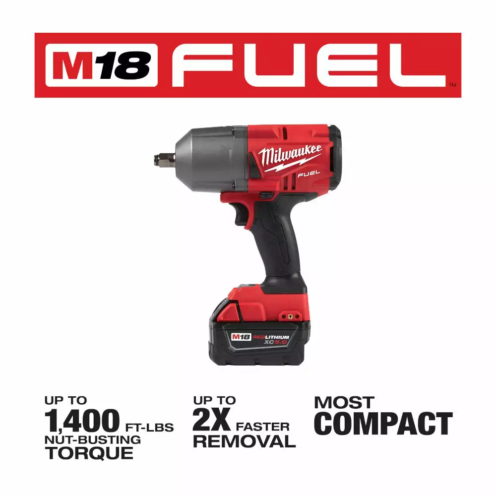 Tools & Equipment Milwaukee 2767-22 M18 FUEL 18V 1/2-Inch Friction Ring Impact Wrench Kit 5 Tools & Equipment Milwaukee 2767-22 M18 FUEL 18V 1/2-Inch Friction Ring Impact Wrench Kit