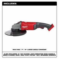 Tools & Equipment Milwaukee 2785-20 M18 FUEL 18V 7/9-Inch Large Angle Grinder - Bare Tool