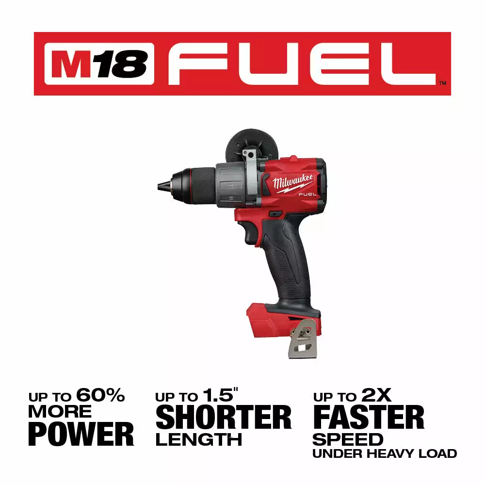 Milwaukee 2803-20 M18 FUEL 18V 1/2" Cordless Brushless Drill Driver - Bare Tool Tools & Equipment 4 Milwaukee 2803-20 M18 FUEL 18V 1/2" Cordless Brushless Drill Driver - Bare Tool Tools & Equipment
