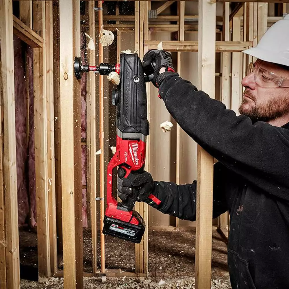 Milwaukee 2811-20 M18 FUEL 18V Super Hawg Right Angle Drill Quik-Lok - Bare Tool Tools & Equipment 6 Milwaukee 2811-20 M18 FUEL 18V Super Hawg Right Angle Drill Quik-Lok - Bare Tool Tools & Equipment