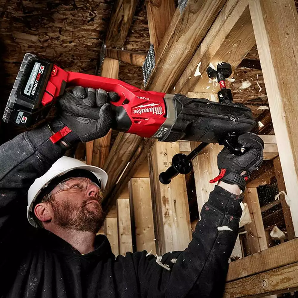 Milwaukee 2811-20 M18 FUEL 18V Super Hawg Right Angle Drill Quik-Lok - Bare Tool Tools & Equipment 7 Milwaukee 2811-20 M18 FUEL 18V Super Hawg Right Angle Drill Quik-Lok - Bare Tool Tools & Equipment