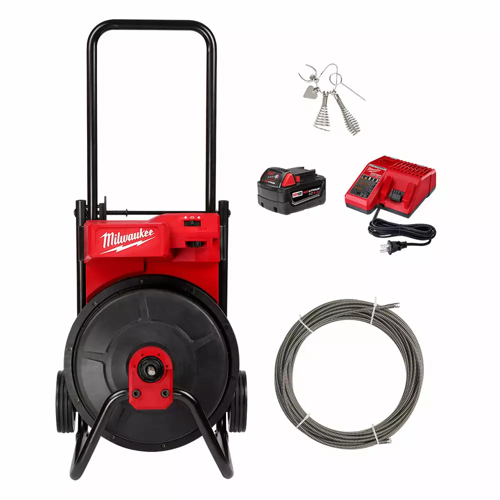 Tools & Equipment Milwaukee 2817A-21 M18 Li-Ion Cordless Drum Machine W/ 3/8" Cable 3 Tools & Equipment Milwaukee 2817A-21 M18 Li-Ion Cordless Drum Machine W/ 3/8" Cable