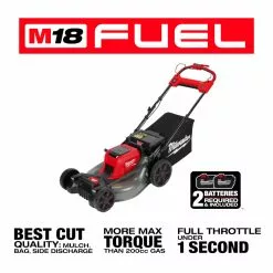 Milwaukee 2823-22HD M18 FUEL 21" Self-Propelled Cordless Lawnmower Mower Kit Lawn & Outdoor Power
