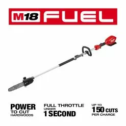 Milwaukee 2825-20PS M18 FUEL 10" Pole Saw W/ QUIK-LOK Attachment Capability