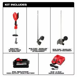 Lawn & Outdoor Power Milwaukee 2825-21E M18 FUEL Cordless String Trimmer / Edger Attachment Combo