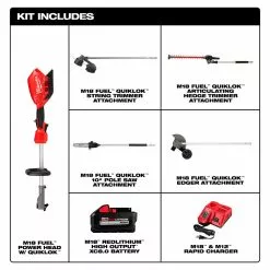 Lawn & Outdoor Power Milwaukee 2825-21KIT M18 FUEL Cordless Quik-Lok Attachment Kit