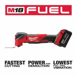Milwaukee 2836-21 M18 FUEL 18V Cordless Li-Ion Oscillating Multi Tool Kit Tools & Equipment
